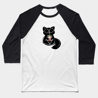 Boba Cat Baseball T-Shirt